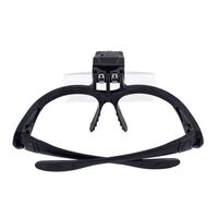 Binocular magnifier with backlight, magnifying glass with head mount 9892B-XX, magnification: 1X, 1,5X, 2X, 2,5X, 3,5X