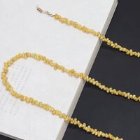 Metal non-slip chain gold, with yellow shells, for glasses and masks GL326