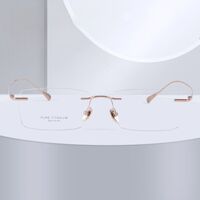 Titanium extralight rimless frames MAMO PT08203