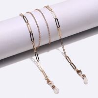 Gold-colored metal non-slip chain, for glasses and masks GL1434