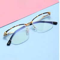 Metal glasses with blue light and UV protection 9708-GT