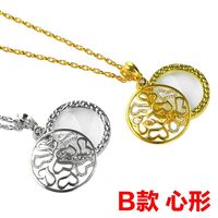 Magnifier, magnifying glass in the form of pendant around the neck 新款项链放大镜-XX, diameter: 40 mm, magnification: 6Х