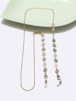 Glasses chain with nectarine hearts GL1347