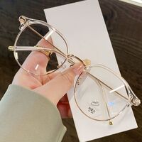 Очки гибридные с шарнирной резьбой, металл + TR90, с защитой от синего света Blue Block FENQI F1343