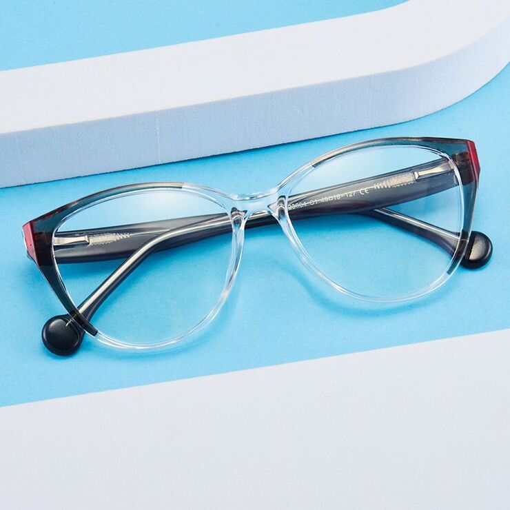 TR90 plastic frame or glasses with blue light protection, with spring hinges FA23004