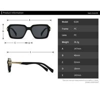 Plastic square sunglasses for men Elit 6104-EL