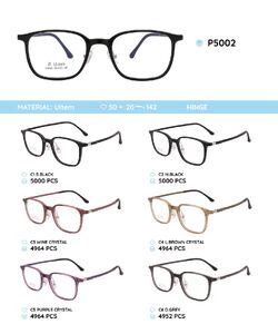 Plastic Ultem eyeglasses frame P5002