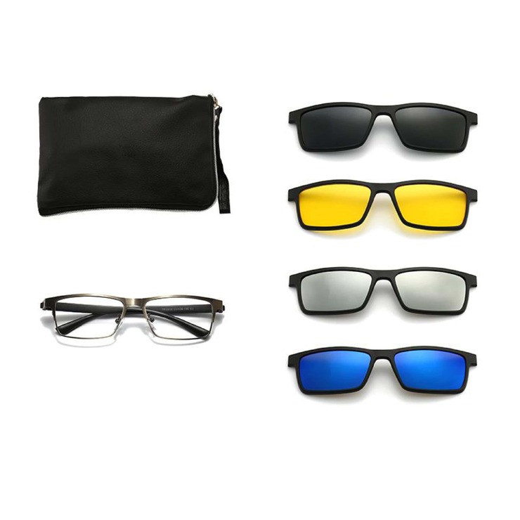 El Dorado frames with polarized sunshades set (clip-on) on magnet 2308 (5 pieces) 
