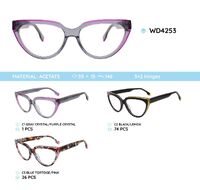 Plastic acetate eyeglasses frame for women WD4253