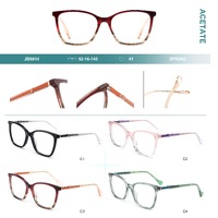 Combined frames for glasses, acetate + metal, with spring hinges Big City JB6014