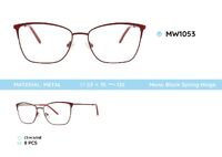 Metal women's frames for glasses, with spring hinges MW1053
