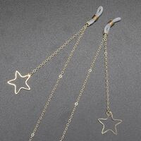 Metal non-slip chain, with a star, for glasses and masks GL372-1