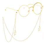 Metal non-slip chain, with a star, for glasses and masks GL372-1