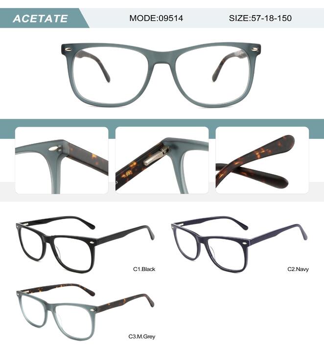 Оправа пластиковая из ацетата мужская с флексом 09514-DA