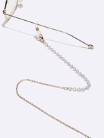 Colorful glasses chain set of two-piece golden and black GL1325