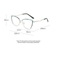 Очки металлические с защитой от синего света 9718-GT