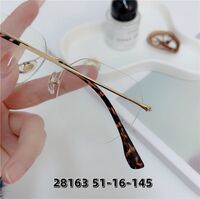 Metal titanium rimless frame SANTA 28163