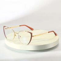 Metal glasses with blue light and UV protection 9738-3-GT