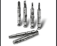 Universal screwdriver set with 24 interchangeable nozzles