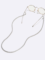 Stainless steel glasses chain with hearts and stars GL1309