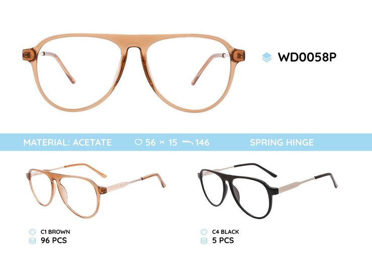 Plastic acetate eyeglasses frame for women WD0058P