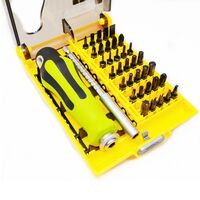 Screwdriver set, 37 pieces in a plastic case 8914