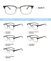 Metal frame with TR-90 temples with spring hinges HL05-11