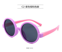 Детские силиконовые солнцезащитные поляризационные очки с защитой UV400 T11021-black