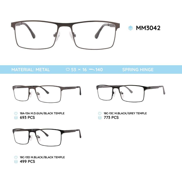 Оправа для очков металлическая мужская MM3042