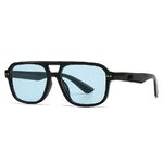 Plastic sunglasses in retro square frame Elit 9265-EL-1