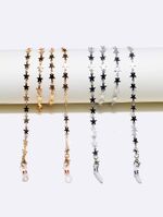 Metal non-slip chain gold and cooper, with stars, for glasses and masks GL679-1