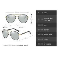 Очки металлические фотохромные с защитой от синего света 2813-GT