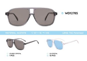 Acetate frames polarized sunglasses WD1278S