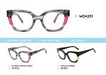 Plastic acetate eyeglasses frame for women WD4251