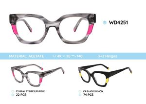 Plastic acetate eyeglasses frame for women WD4251