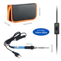 Набор паяльный, паяльник с регулируемой температурой 60 Вт, питание от 220 В