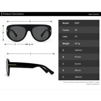 Plastic retro sunglasses with anti-blue light protection Elit 9287-EL