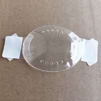 Self-adhesive transparent oval eye mask, protective cover after laser eye surgery