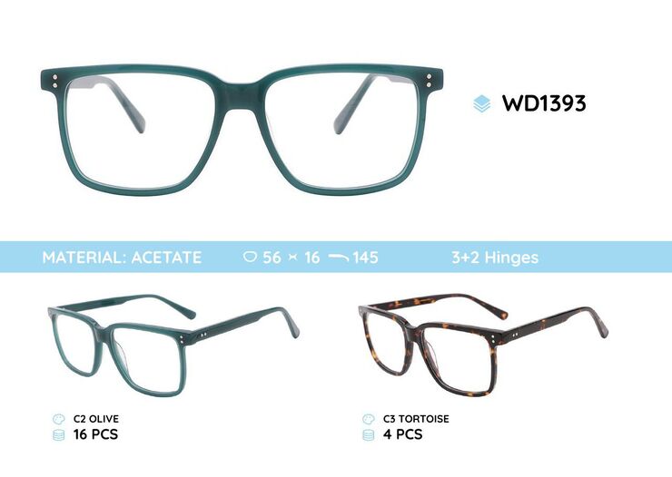 Plastic acetate eyeglasses frame for women WD1393