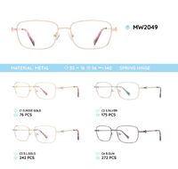 Metal women's frame for glasses MW2049
