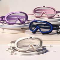 Очки для плавания водонепроницаемые с защитой от запотевания, с берушами и  шапочкой, YJ309-YU