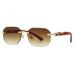 Metal rimless sunglasses Elit 3074-EL