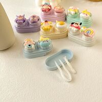 Mini soft contact lens kit retractable W-CT15彩虹月亮女孩
