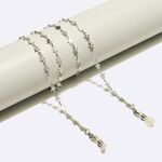 Silver metal non-slip star chain, for glasses and masks GL1641-2