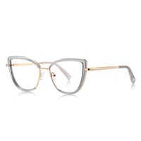 Metal + TR90 plastic Blue Blocker glasses frame for women with UV and blue light protection lenses More FCS3153