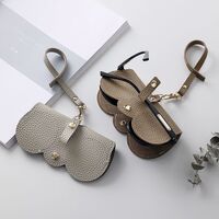 Sunglasses and eyeglasses hard shell case with string Q-48