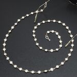 Metal non-slip chain, with pearl, for glasses and masks GL424