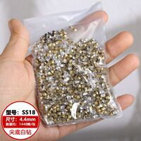 Set of rhinestones with a pointed bottom for frames and glasses repairing and decorating JD0007-AB