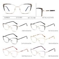 Metal + acetate frame for glasses with spring hinges Landi LD-G19-003