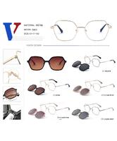 Metal frame + polarizing sun protection clip-on 5603-DA